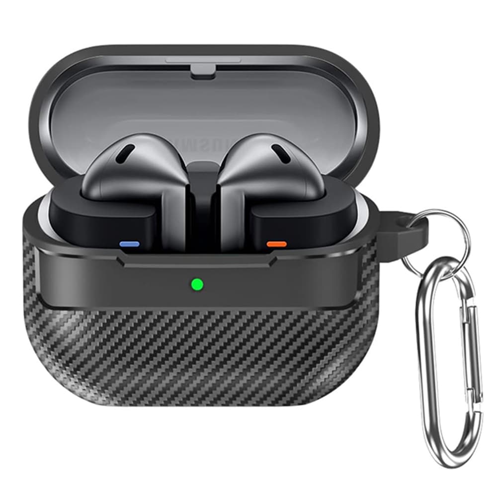 Techsuit CarbonFiber pro Samsung Galaxy Buds 3 / 3 Pro / 3 FE černá - náhled 1