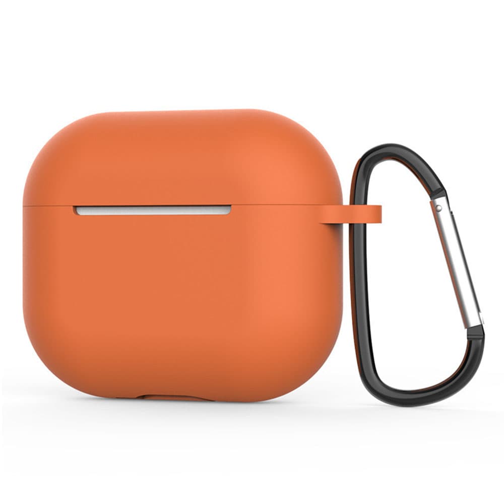 Techsuit silikonové pouzdro pro AirPods 4 hladký ultratenký materiál oranžová - náhled 1