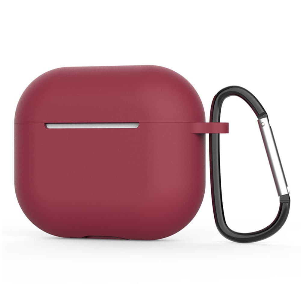 Techsuit silikonové pouzdro pro AirPods 4 hladký ultratenký materiál bordó - náhled 1