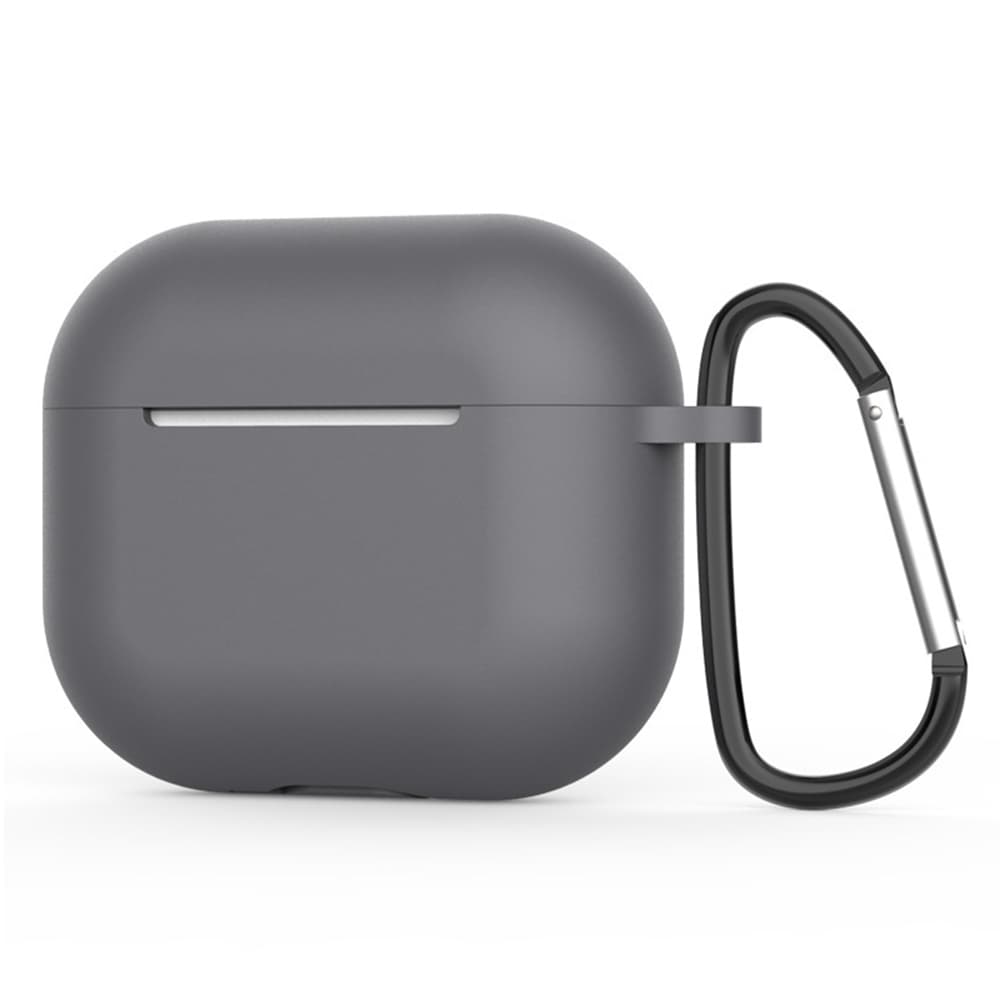 Techsuit silikonové pouzdro pro AirPods 4 hladký ultratenký materiál šedá - náhled 1