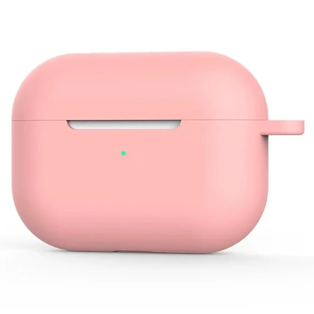 Techsuit silikonové pouzdro pro AirPods 4 hladký ultratenký materiál tmavě růžová