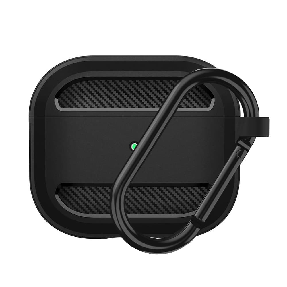 Techsuit Carbon Silicone pro AirPods 3 černá - náhled 1