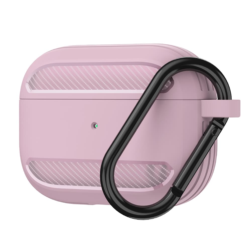 Techsuit Carbon Silicone pro AirPods 3 růžová - náhled 1