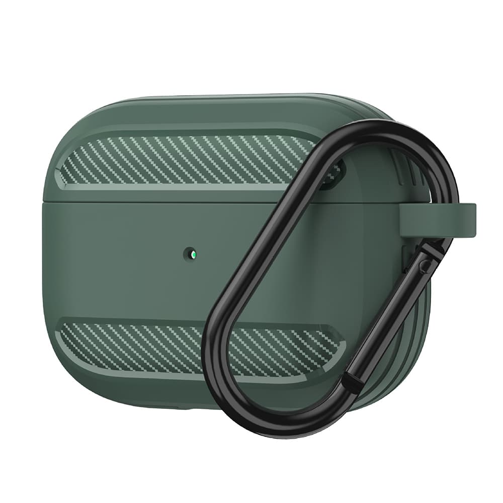 Techsuit Carbon Silicone pro AirPods 3 zelená - náhled 1