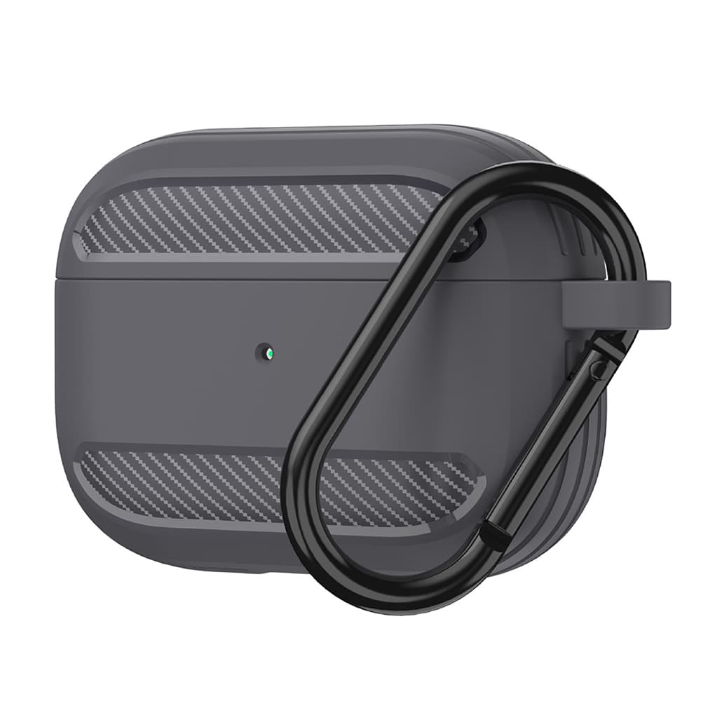 Techsuit Carbon Silicone pro AirPods 3 šedý - náhled 1