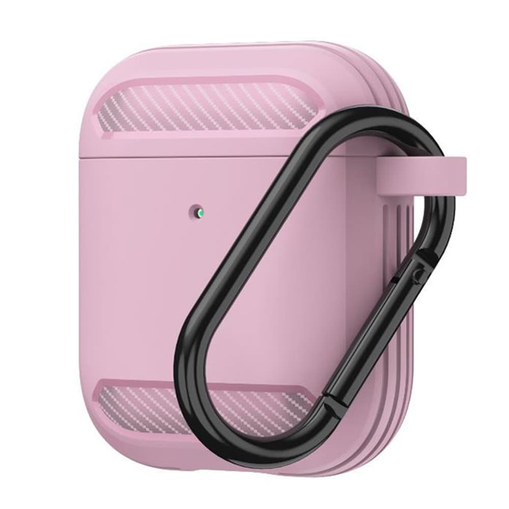 Techsuit Carbon Silicone pro AirPods 1 AirPods 2 růžová - náhled 1