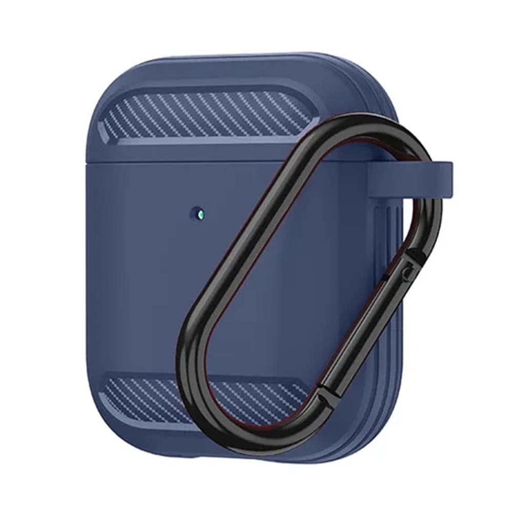 Techsuit Carbon Silicone pro AirPods 1 AirPods 2 námořnická modrá - náhled 1