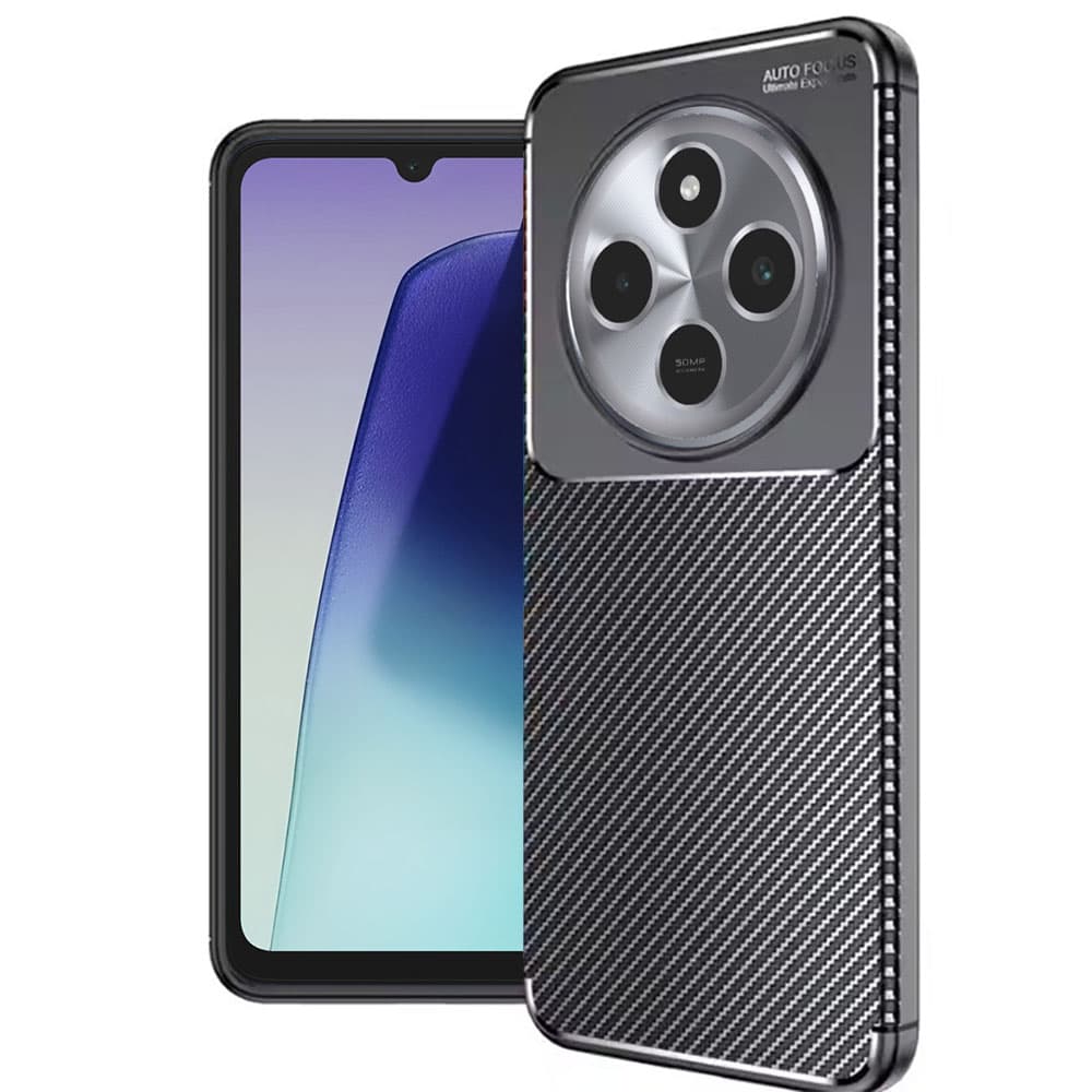 Pouzdro Techsuit CarbonFiber pro Xiaomi Redmi 14C Poco C75 černé - náhled 1