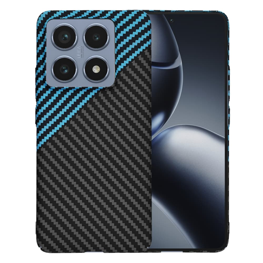 Techsuit Carbonite FiberShell pro Xiaomi 14T Pro v modré Pulse - náhled 1