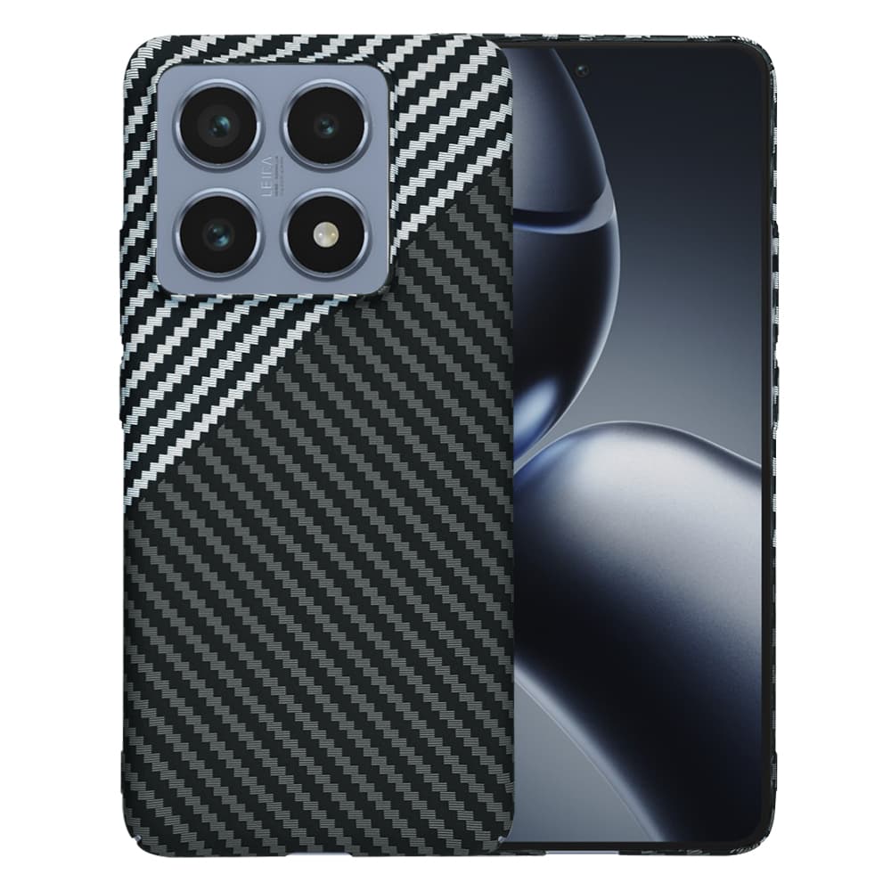 Techsuit Carbonite FiberShell Xiaomi 14T Pro šedá stealth - náhled 1