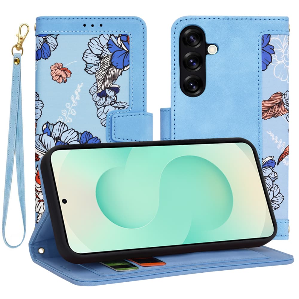 Pouzdro Techsuit FlipCraft pro Samsung Galaxy S25 Plus v modré barvě - náhled 1