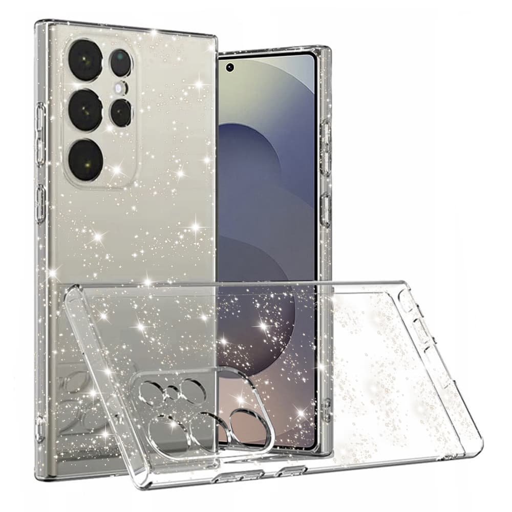 Techsuit SparkleSkin Series Samsung Galaxy S25 Ultra průhledný obal - náhled 1