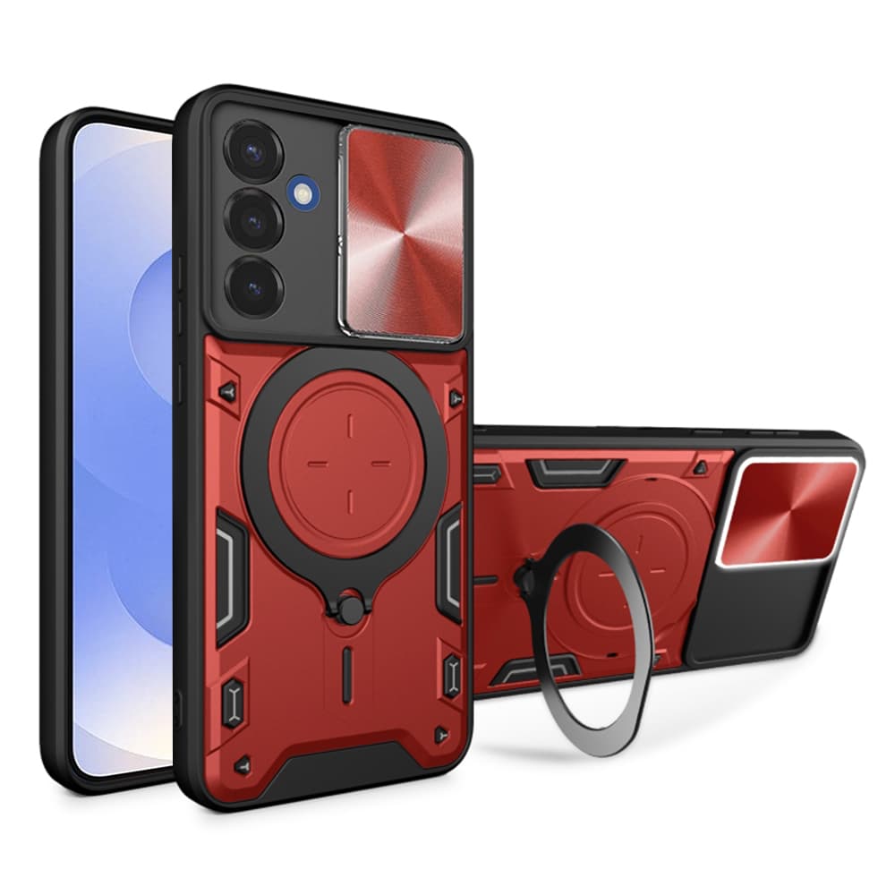 Techsuit CamGuard Pro pro Samsung Galaxy S25 červený - náhled 1