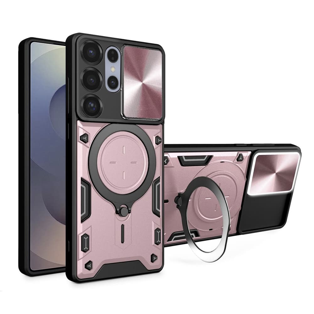 Pouzdro Techsuit CamGuard Pro pro Samsung Galaxy S25 Ultra růžově zlatá - náhled 1