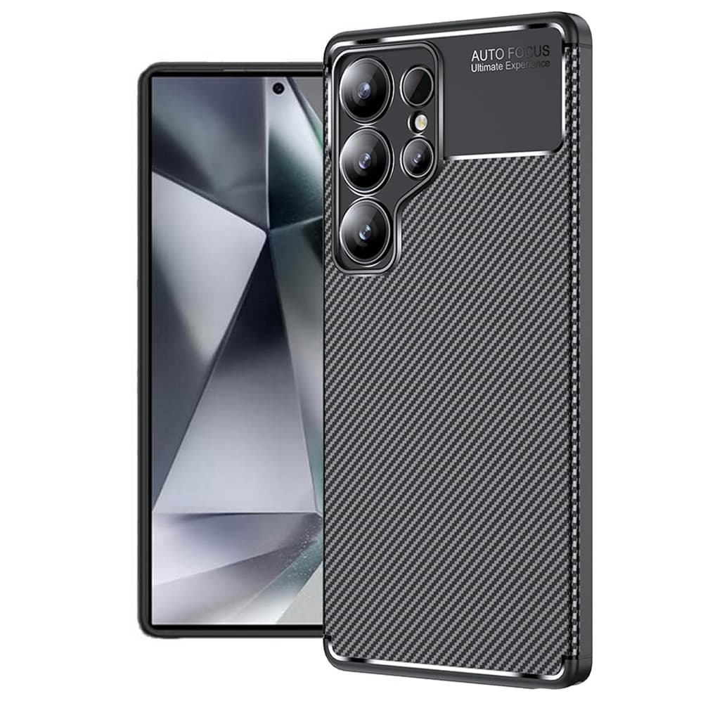 Techsuit CarbonFiber pro Samsung Galaxy S25 Ultra černá - náhled 1