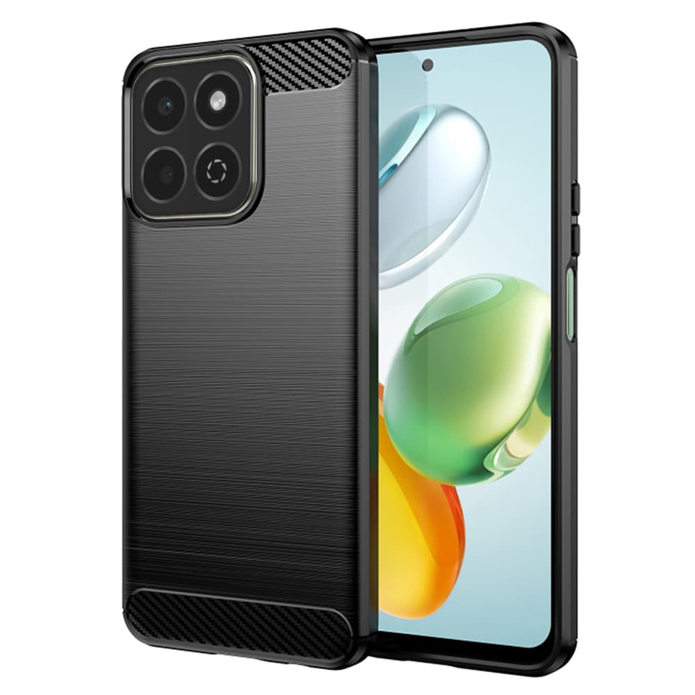 Pouzdro Techsuit Carbon Silicone pro Honor 200 Smart X7c černé - náhled 1