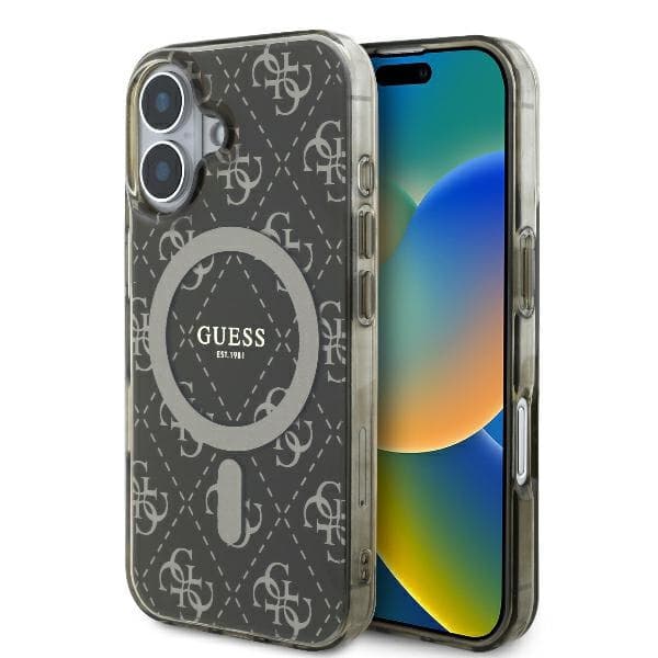 Guess IML 4G Background MagSafe GUHMP16MH4DTEW iPhone 16 Plus hnědý - náhled 1