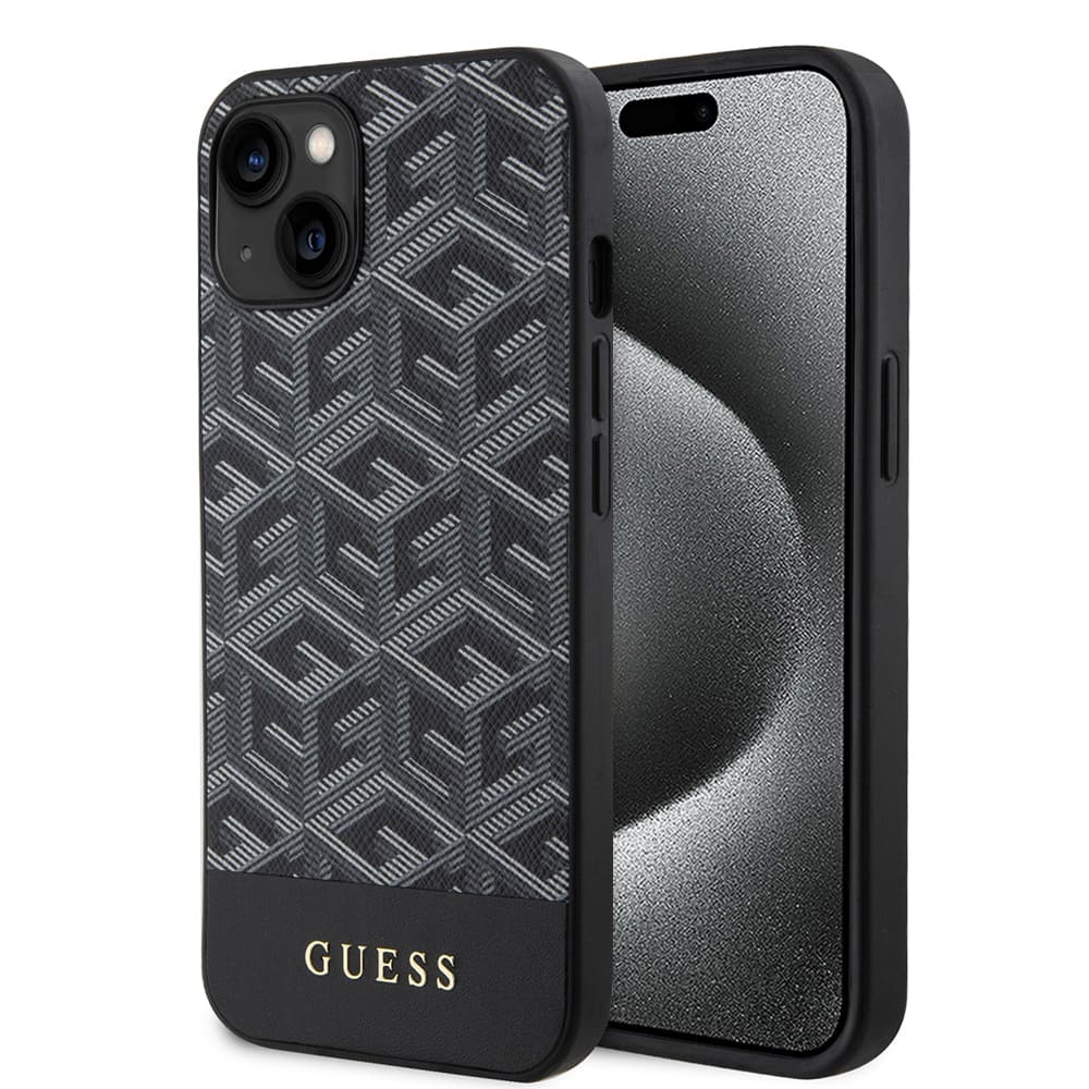 Guess GCube Stripes MagSafe GUHMP15SHGCFSEK iPhone 15 černá - náhled 1