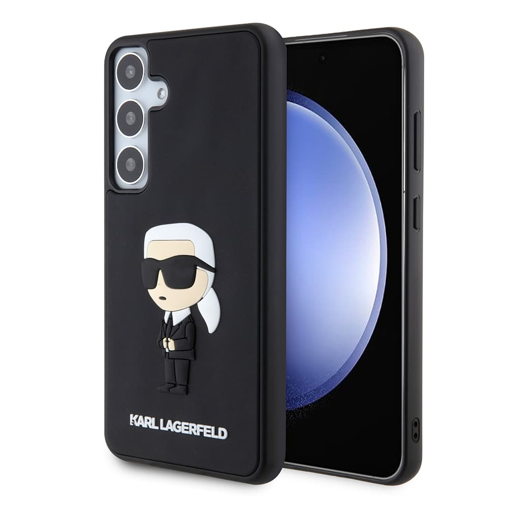 Karl Lagerfeld 3D Design Samsung Galaxy S24 Plus Rubber Ikonik růžová - náhled 1