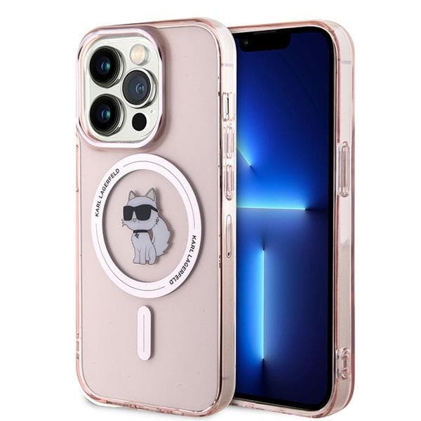 Karl Lagerfeld IML MagSafe iPhone 14 Pro Růžová Choupette - náhled 1