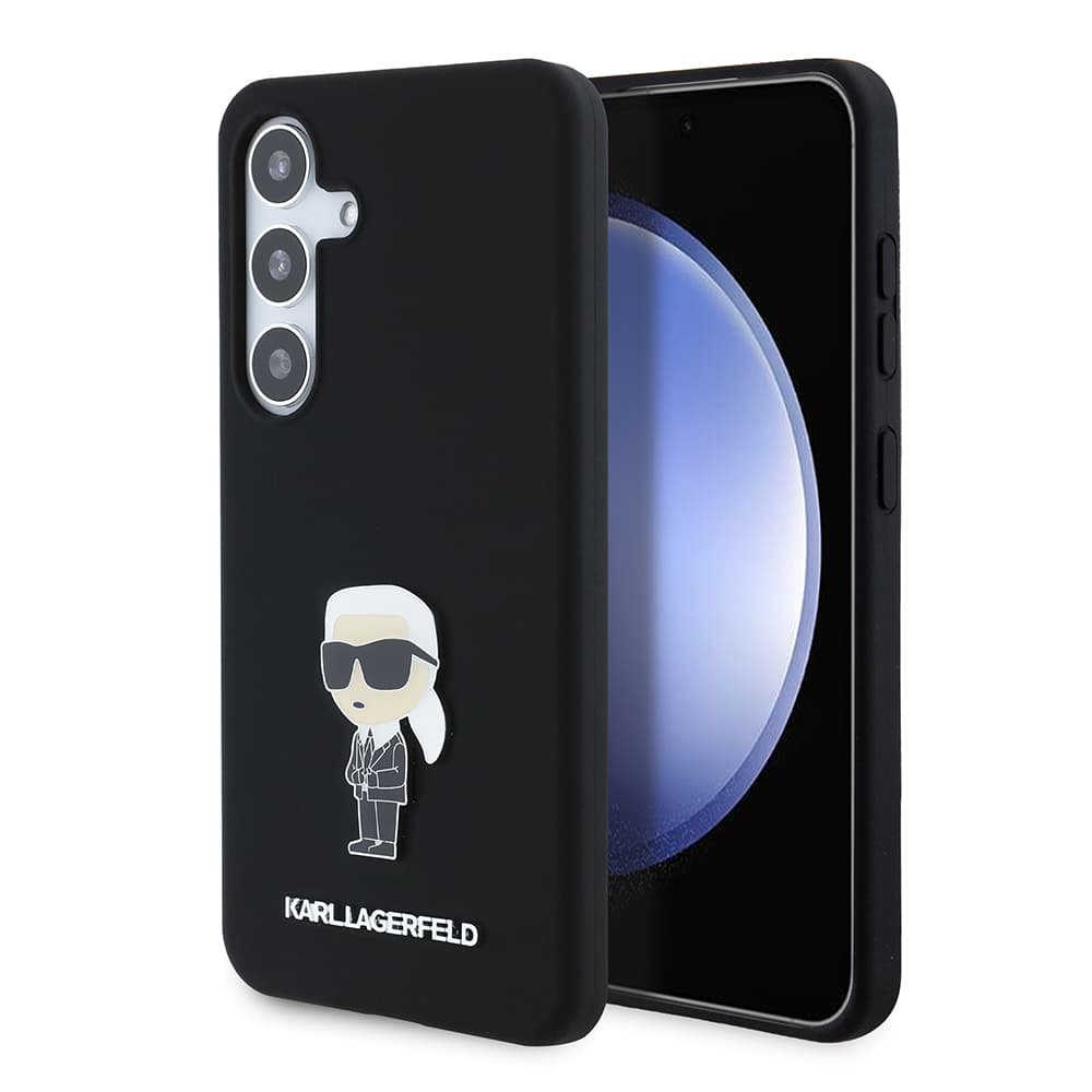 Karl Lagerfeld Silicone pouzdro Samsung Galaxy S24 Ikonik Metal Pin - náhled 1
