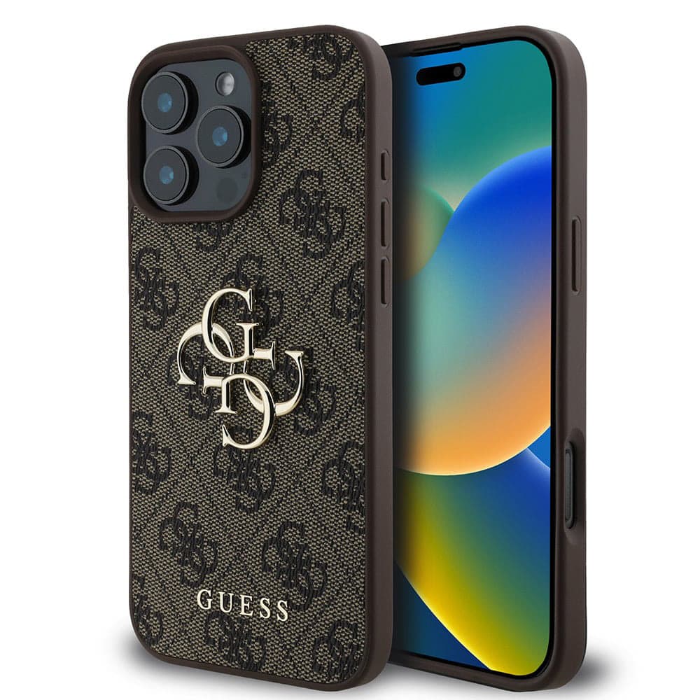 Guess Hardcase 4G Big Logo GUHCP16L4GMGBR iPhone 16 Pro hnědý - náhled 1