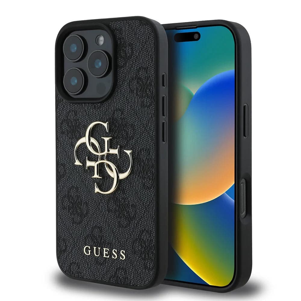 Guess Hardcase 4G Big Logo iPhone 16 Pro Černá - náhled 1