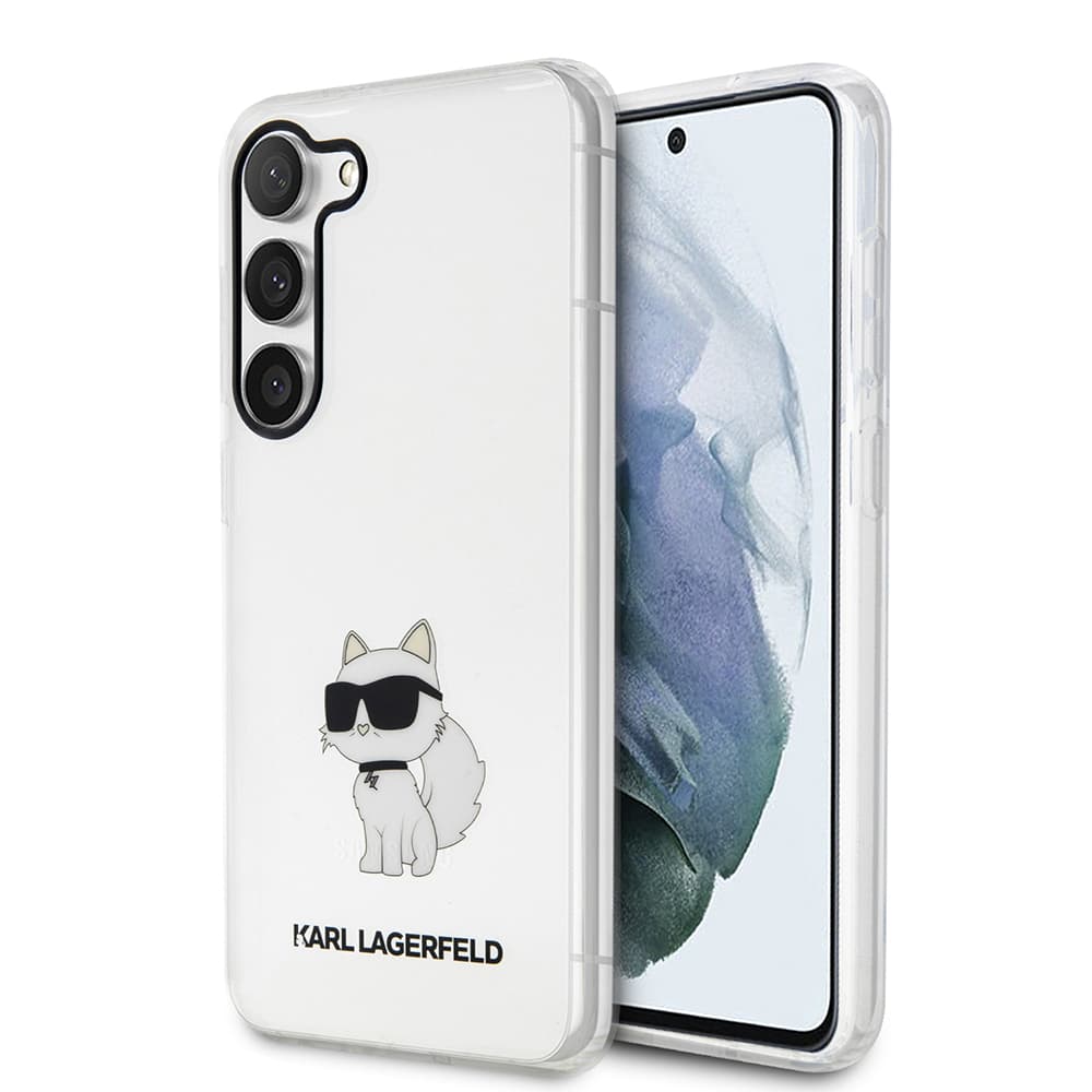Karl Lagerfeld Hardcase Transparent Samsung Galaxy S23 Ikonik Choupette - náhled 1