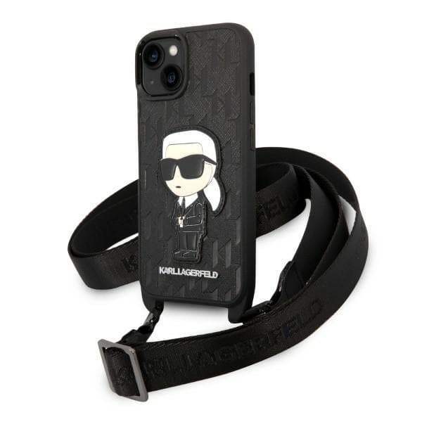 Karl Lagerfeld Hardcase Monogram iPhone 14 Plus Ikonik Patch černá - náhled 1