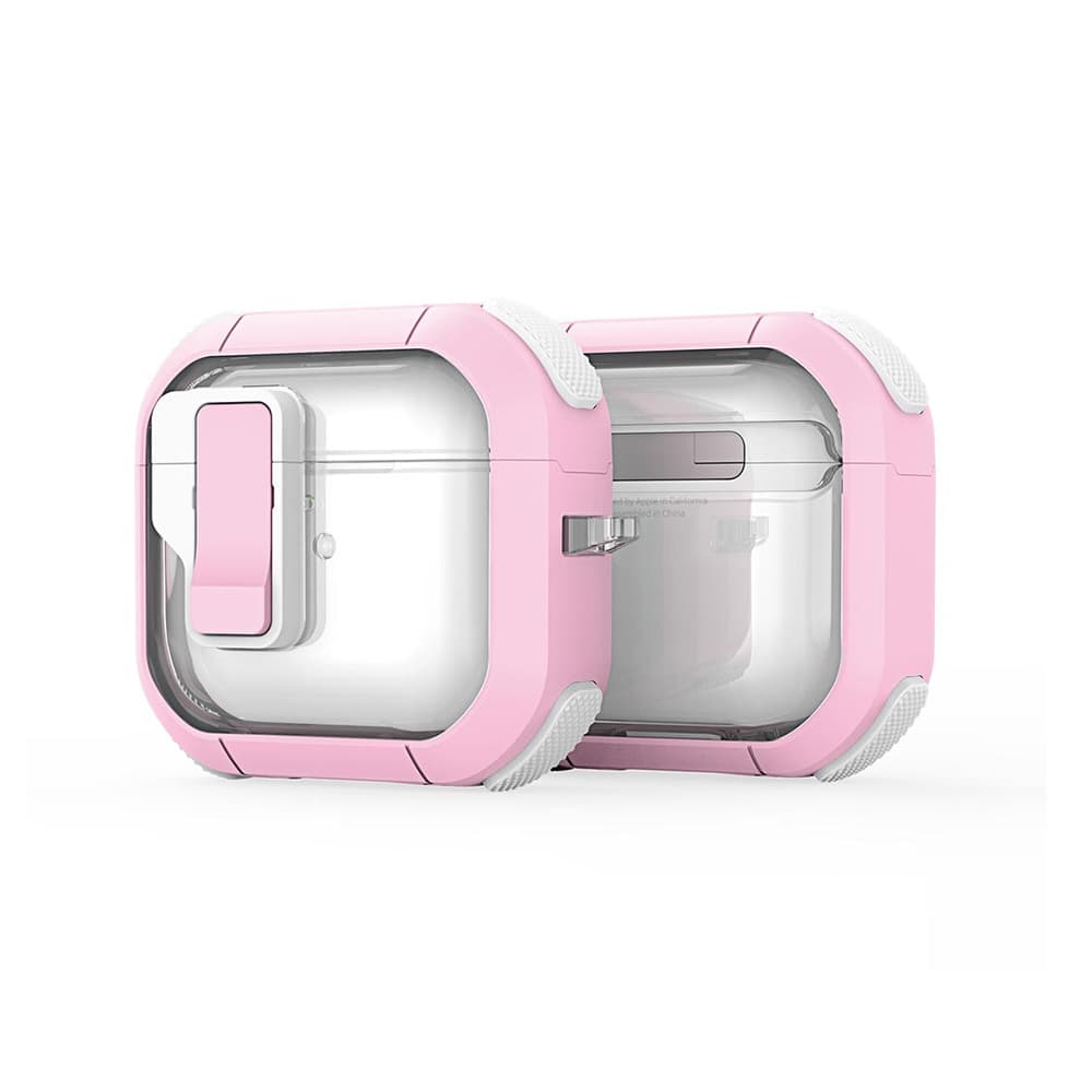 Pouzdro Dux Ducis PECN Series pro Apple AirPods 4 růžová bílá - náhled 1