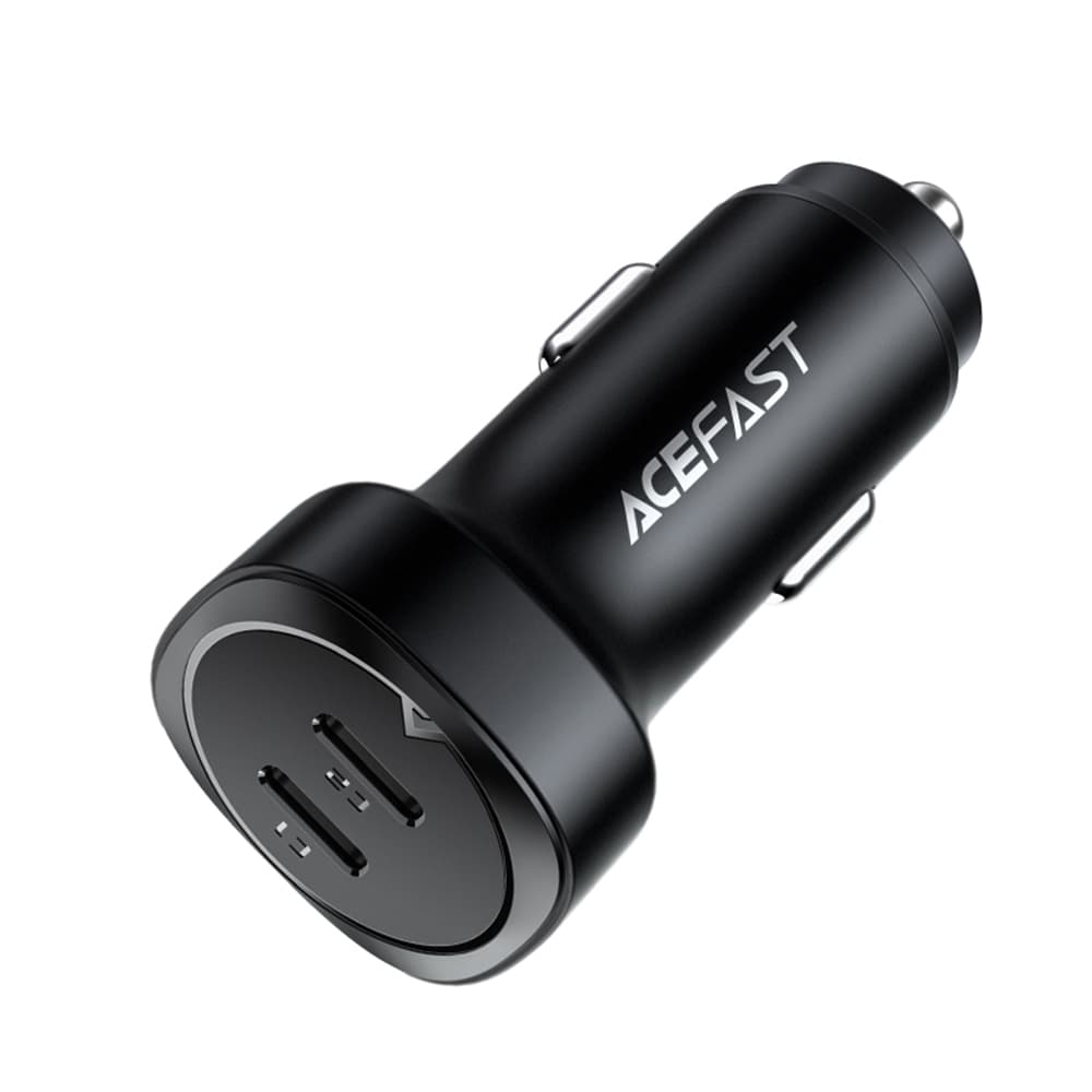 Acefast Car Charger B2 2x Type-C Dual PD Rychlonabíjení 72W Černá - náhled 1