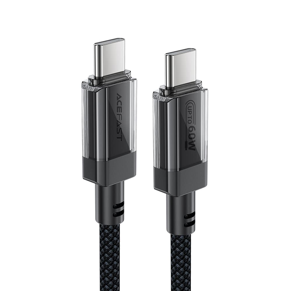 Acefast Datový kabel C12-03 Type-C na Type-C 60W vysokorychlostní nabíjení 1.2m černý - náhled 1