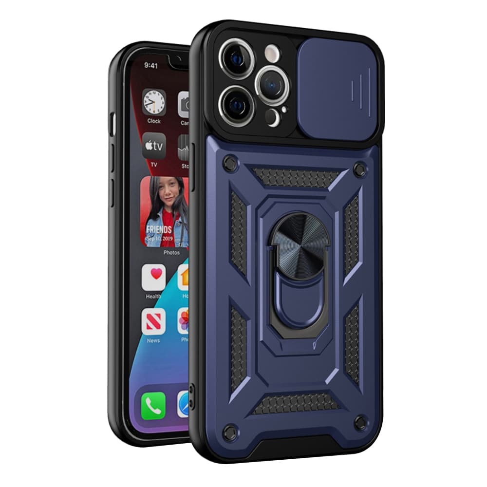 Techsuit CamShield Series pouzdro pro iPhone 12 Pro modré - náhled 1
