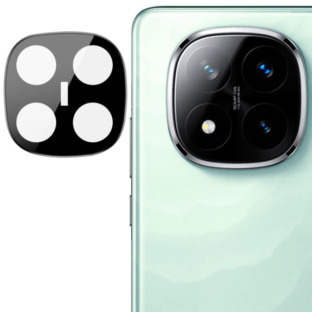 Techsuit - Sklo na fotoaparát - Xiaomi Redmi Note 14 Pro+ 5G - Černá - náhled 1