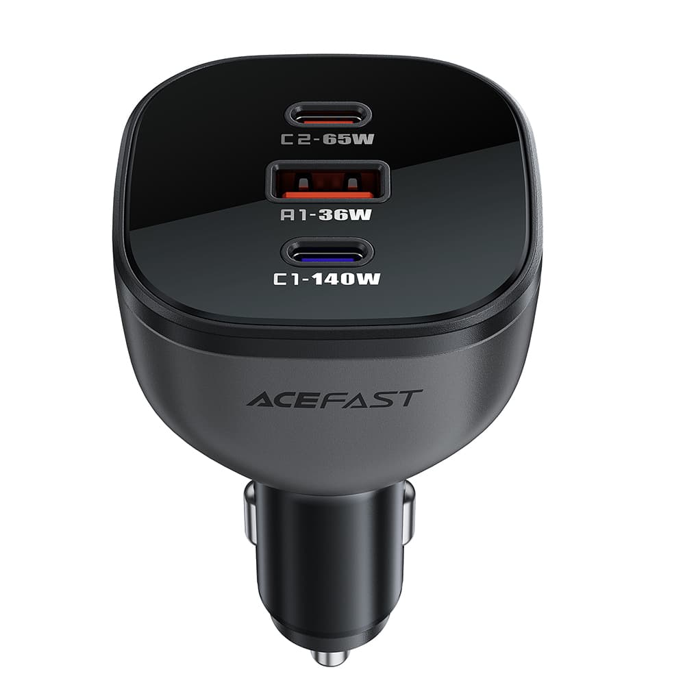 Acefast Car Charger B14 2x USB-C USB 165W Rychlé Nabíjení Černá - náhled 1