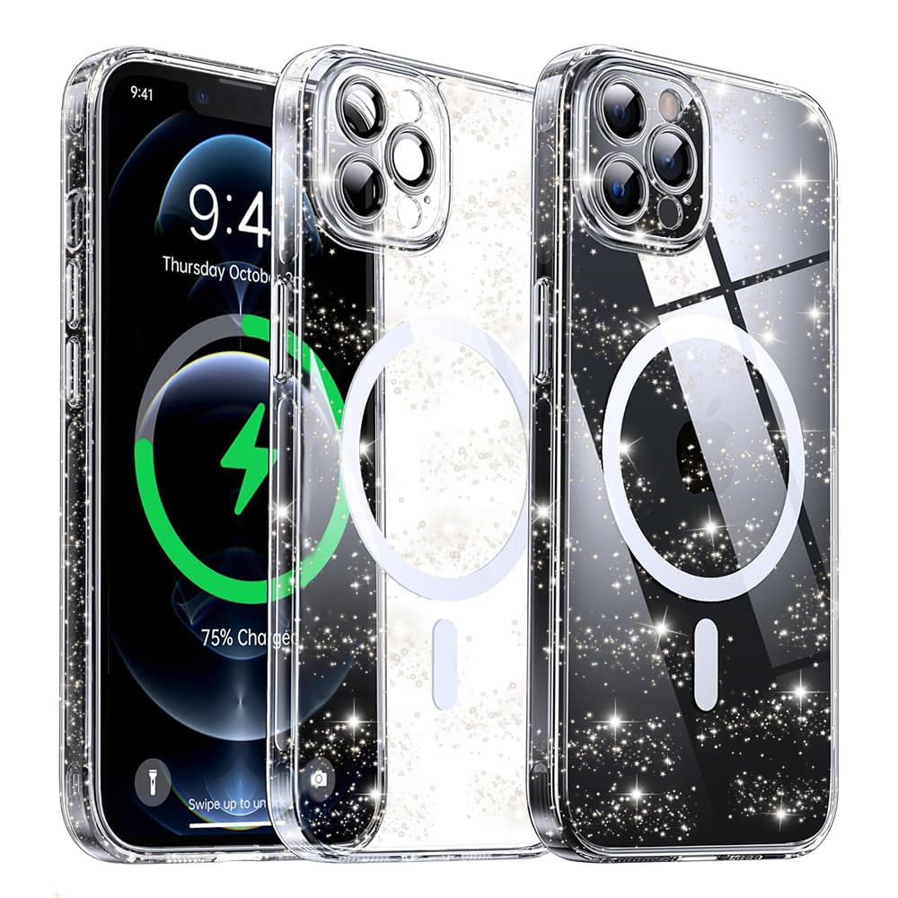 Techsuit SparkleSkin MagSafe Series iPhone 12 Pro průhledný obal - náhled 1