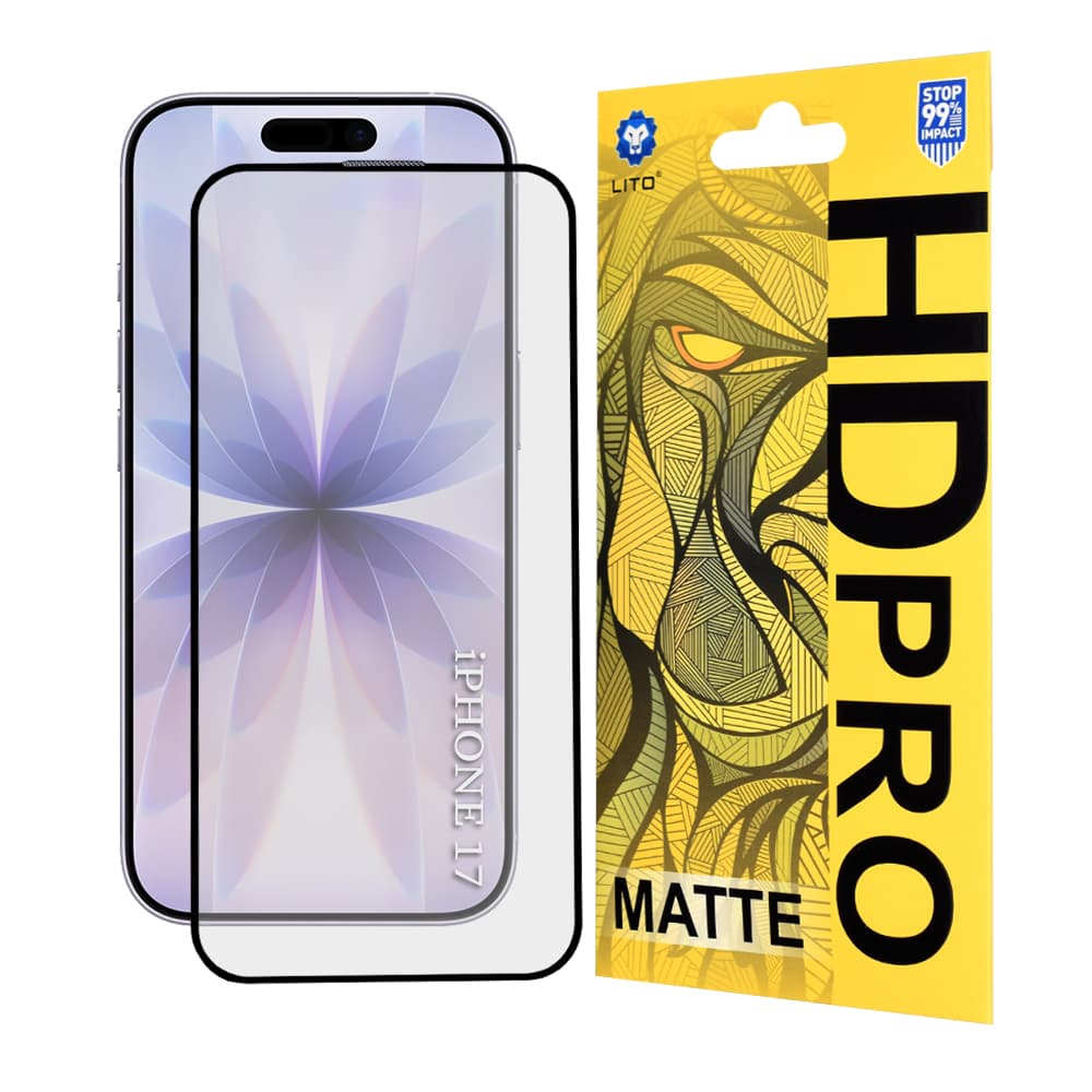 Lito HD Pro Matte pro iPhone 17 iPhone 16 Pro černá - náhled 1