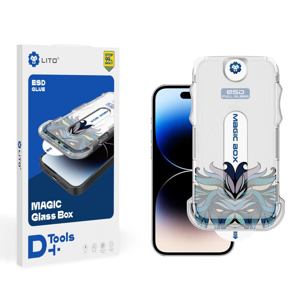 Lito Magic Glass Box D+ Tools iPhone 16 Pro Max matný - náhled 1