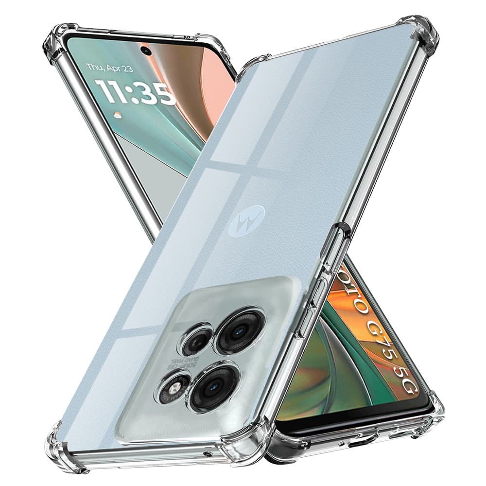 Techsuit Shockproof silikonový obal Motorola Moto G75 průhledný - náhled 1