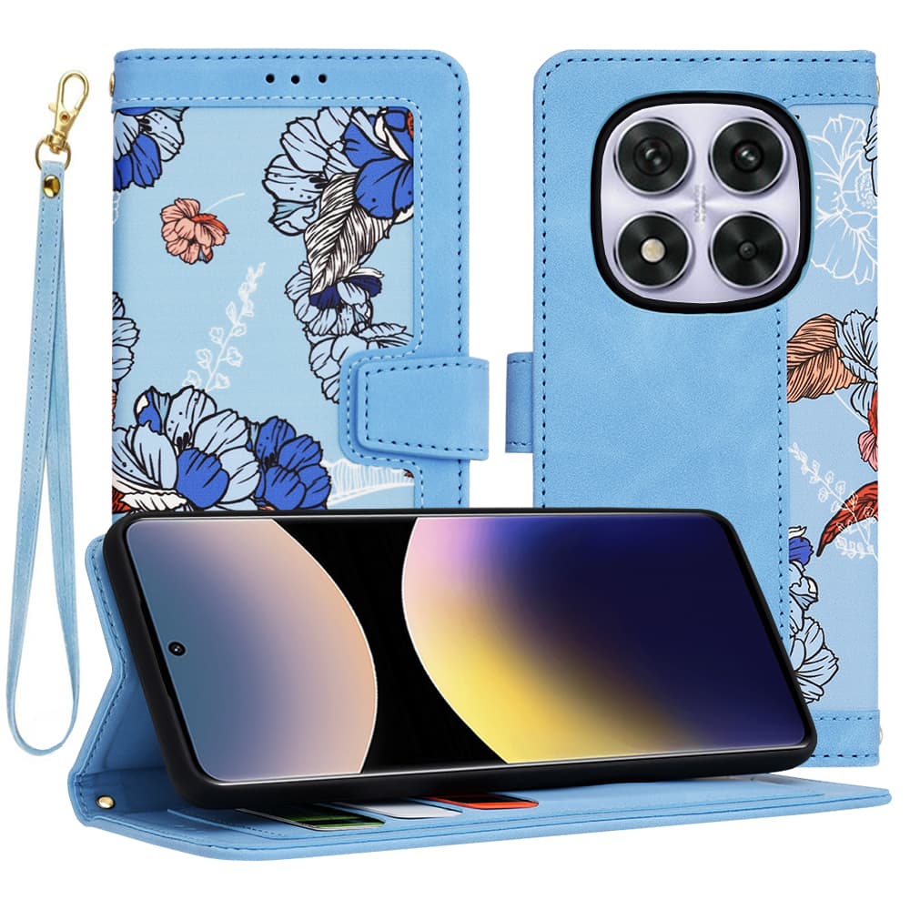 Pouzdro Techsuit FlipCraft pro Xiaomi Redmi Note 14 Pro 5G Poco X7 modré - náhled 1