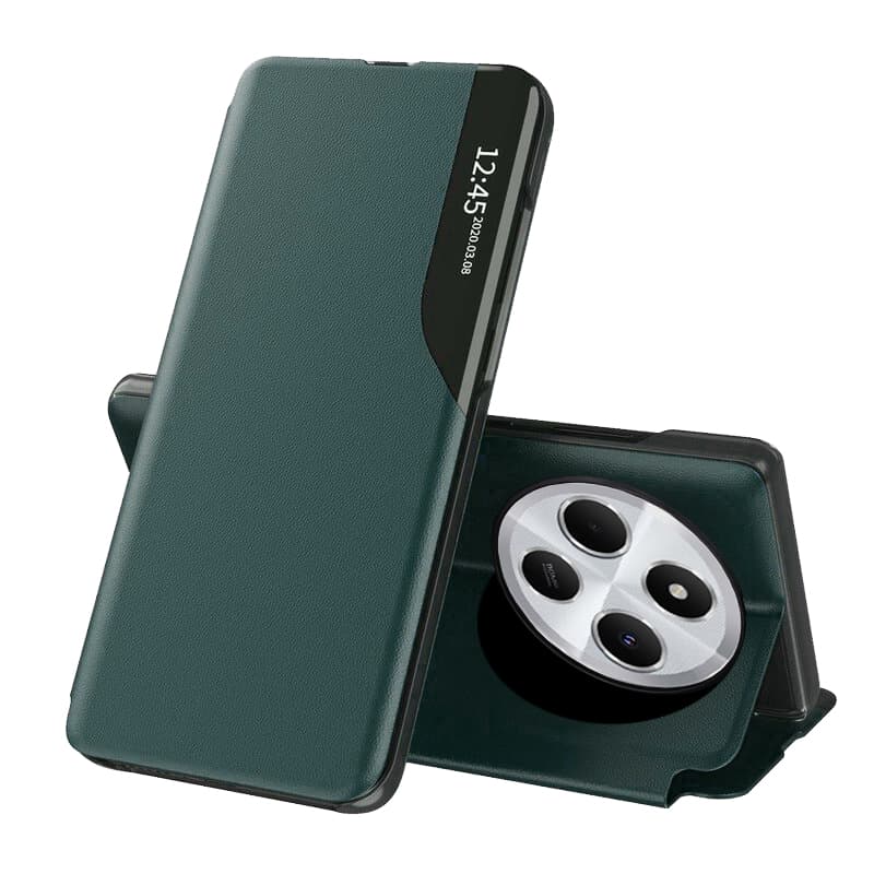 Techsuit eFold Series Xiaomi Redmi 14C / Poco C75 Tmavě zelená - náhled 1