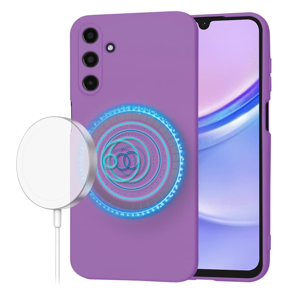 Techsuit SoftFlex MagSafe pro Samsung Galaxy A15 4G A15 5G fialová - náhled 1