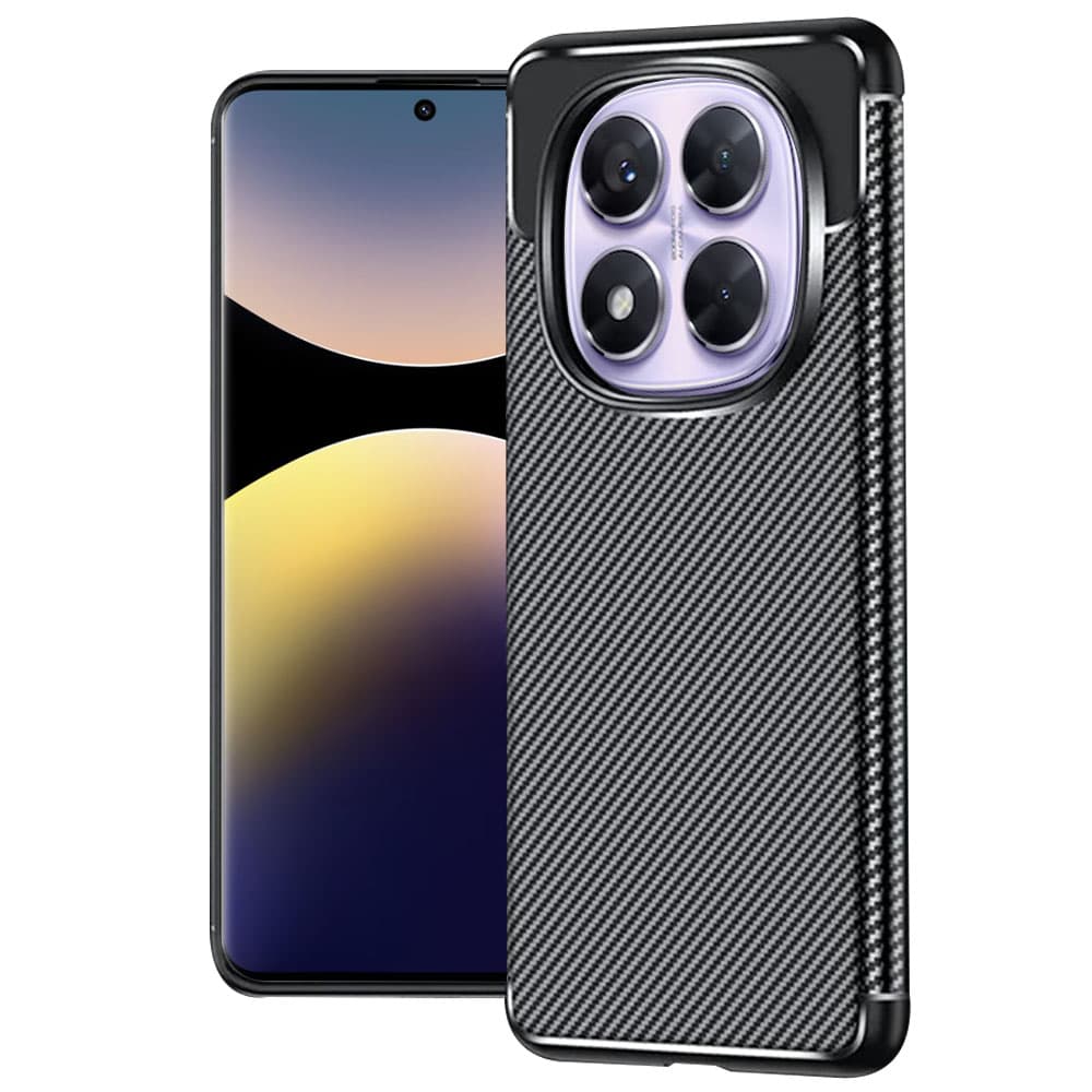 Techsuit CarbonFiber pro Xiaomi Redmi Note 14 Pro 5G/Pro+ 5G/Poco X7 černý - náhled 1