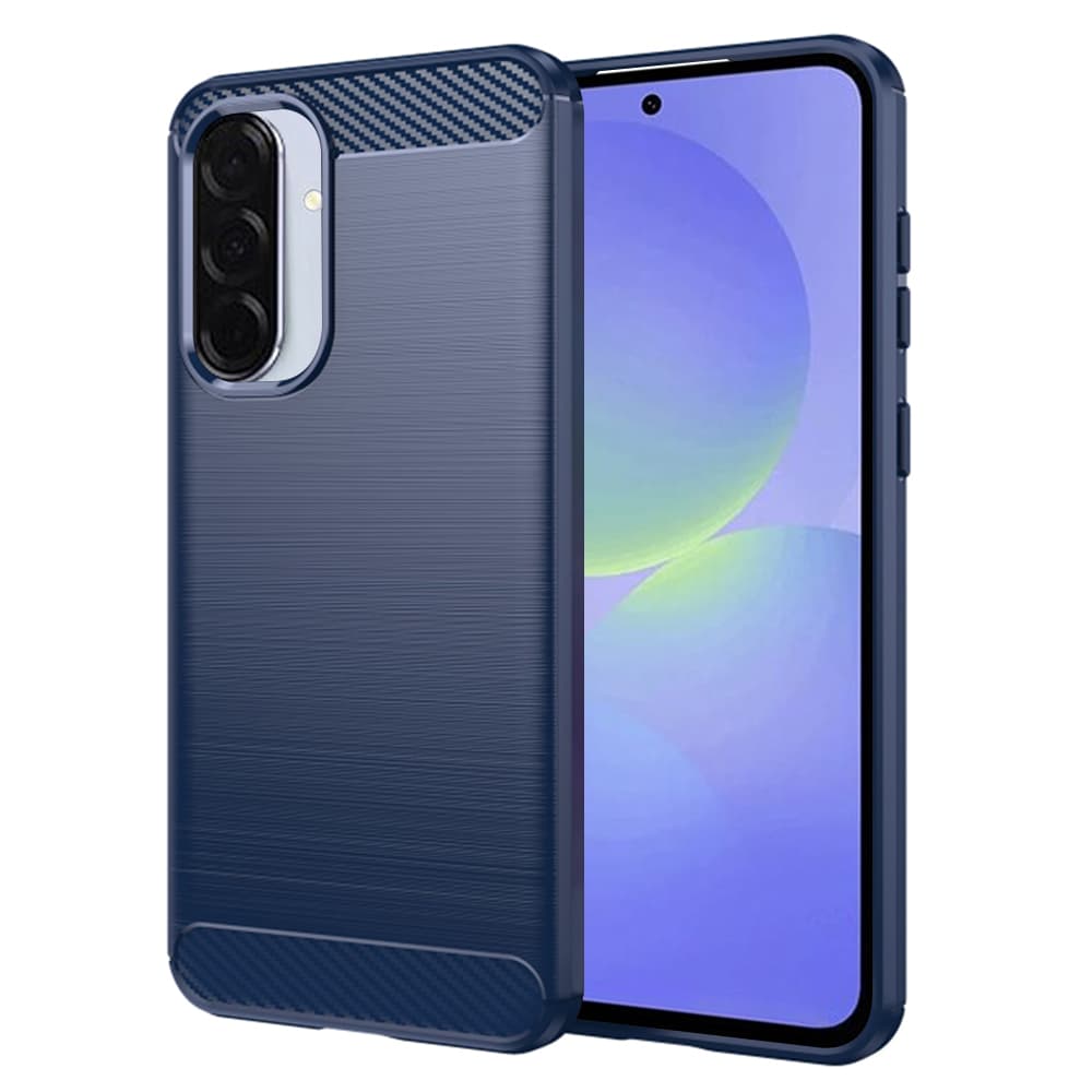 Techsuit Carbon Silicone pro Samsung Galaxy A36 5G A56 5G modrá - náhled 1