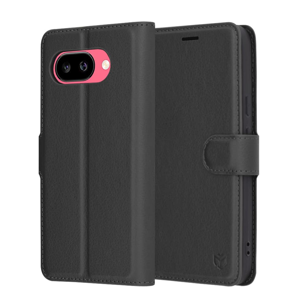 Pouzdro Techsuit Leather Folio pro Google Pixel 9a černé - náhled 1