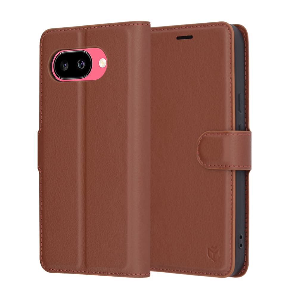 Techsuit kožené pouzdro pro Google Pixel 9a hnědé - náhled 1