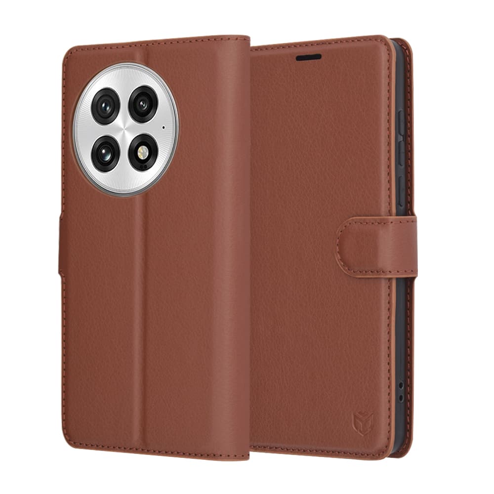 Kožené pouzdro Techsuit OnePlus 13 hnědé - náhled 1
