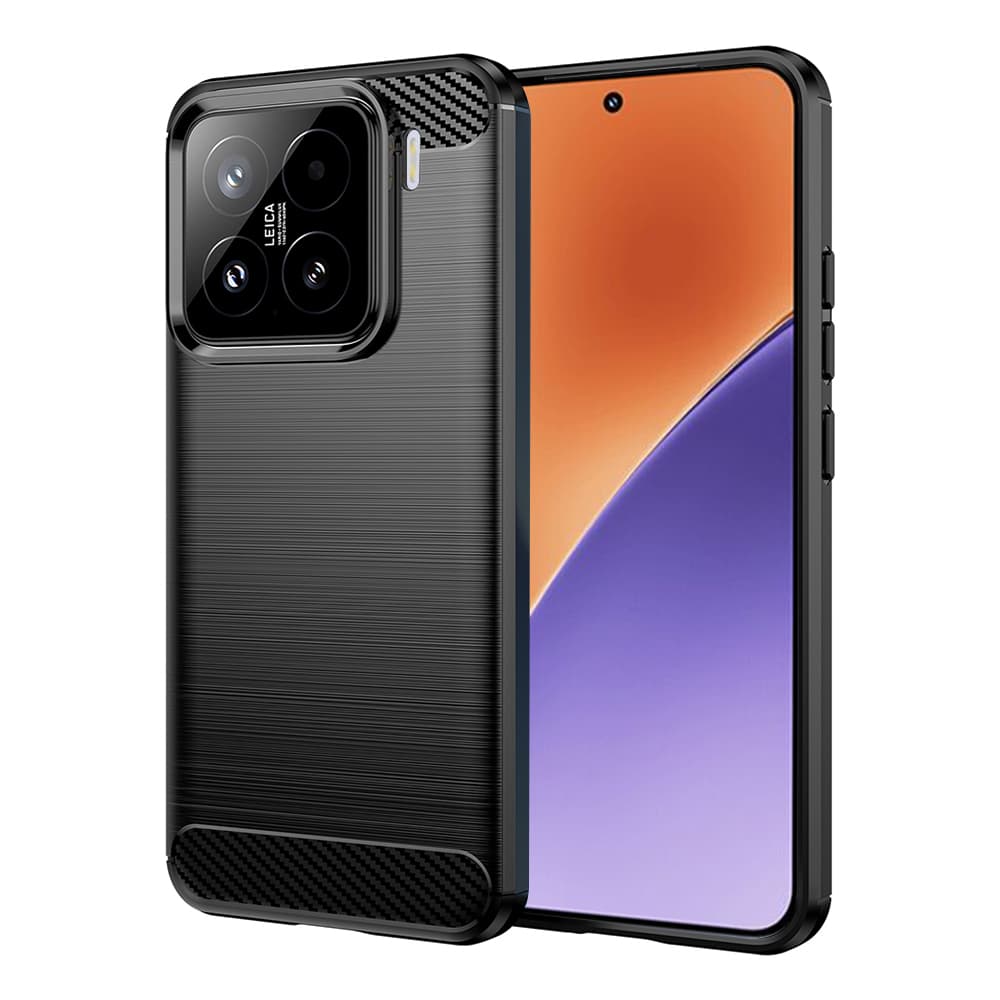 Techsuit Carbon Silicone pro Xiaomi 15 černý - náhled 1