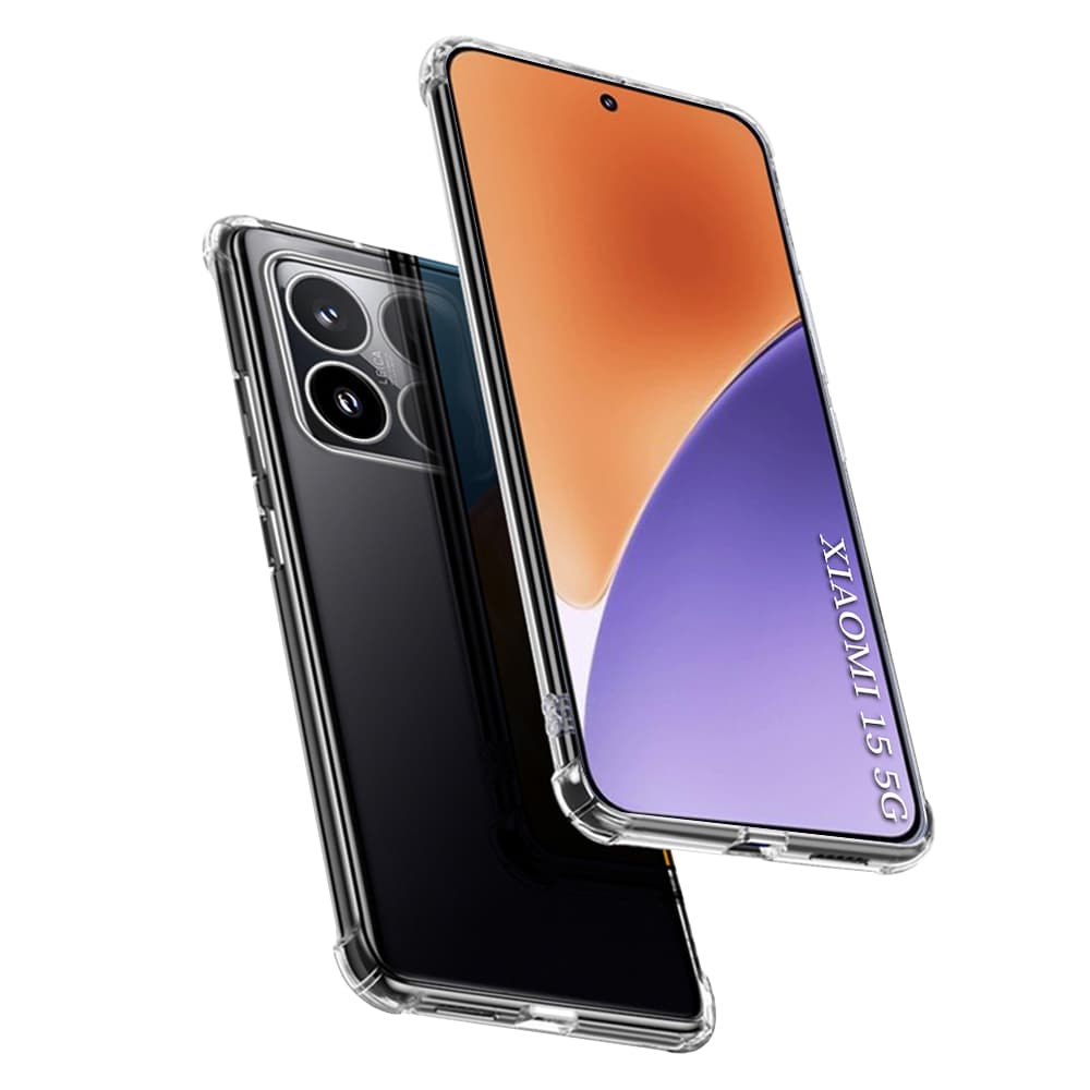 Techsuit Shockproof průhledný silikonový obal Xiaomi 15 průhledný - náhled 1