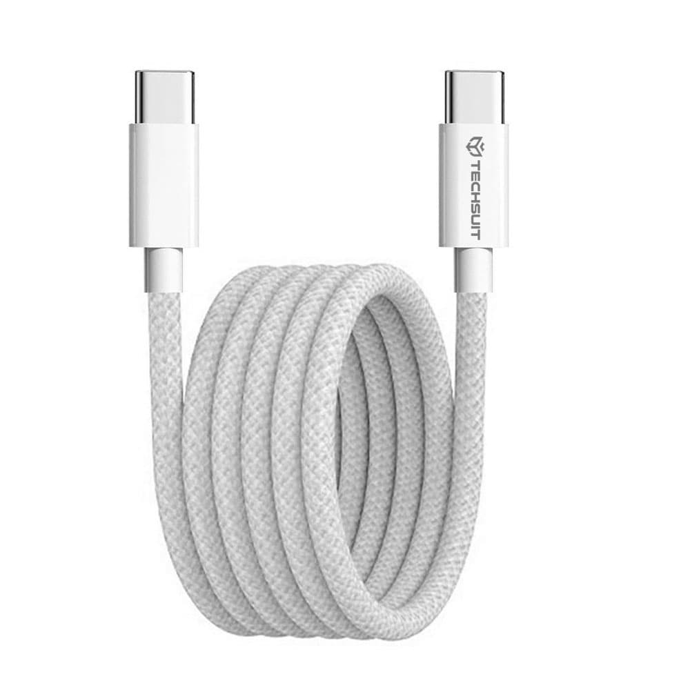 Techsuit Data Cable PCB114D pro Apple Android Type-C 1m šedý - náhled 1